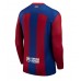 Barcelona Koszulka Podstawowych 2023-24 Długi Rękaw